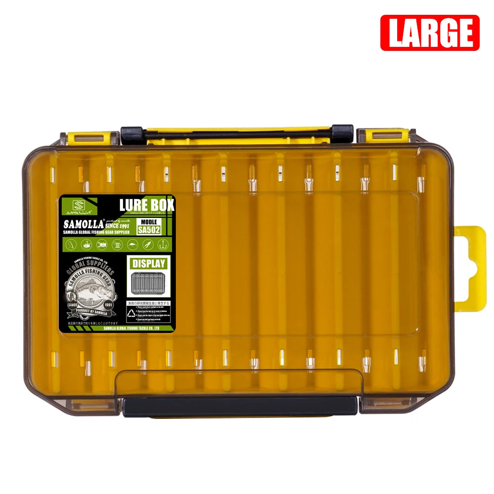 SAMOLLA Double-Sided Compact Tackle Box - Streamline Fishing with Durable, Versatile Organizer for Lures, Hooks, Baits Daniel’s Outdoor Company