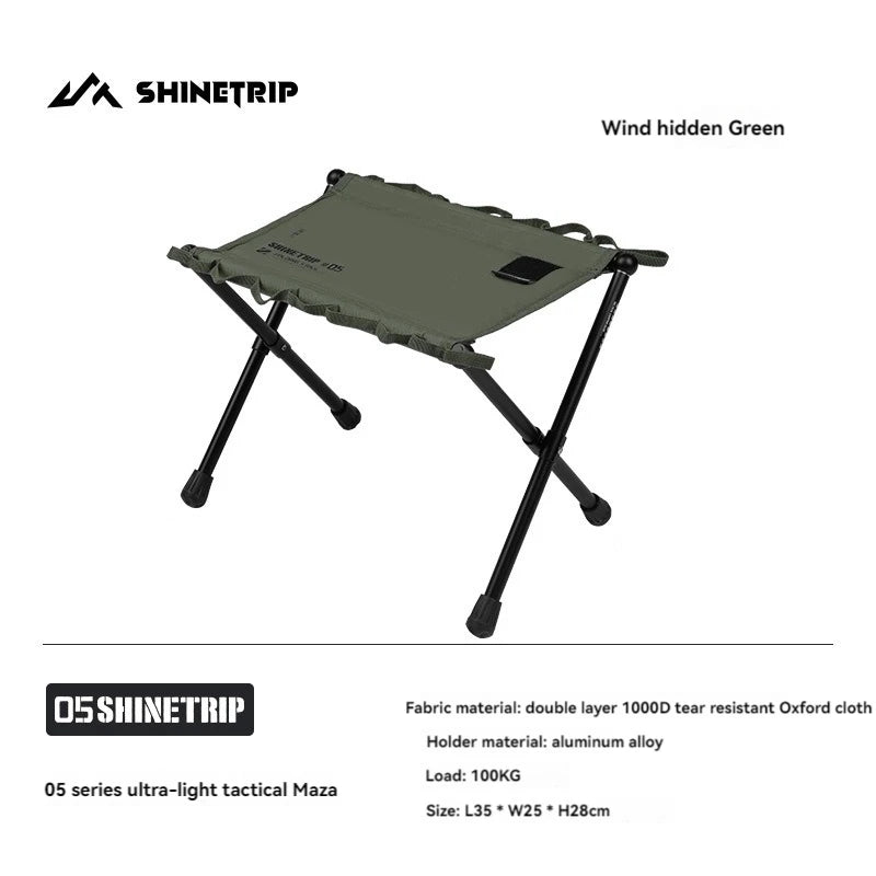 ShineTrip Outdoor 05 Series Mazza Ultra Light Folding Storage Aluminum Alloy Portable Folding Stool Mazza Daniel’s Outdoor Company