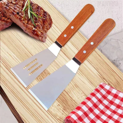 Stainless Steel Spatula and Grill Scraper Non Stick Durable Barbecue Cooking Tools Pizza Shovel Pancake Beef BBQ Utensils Daniel’s Outdoor Company