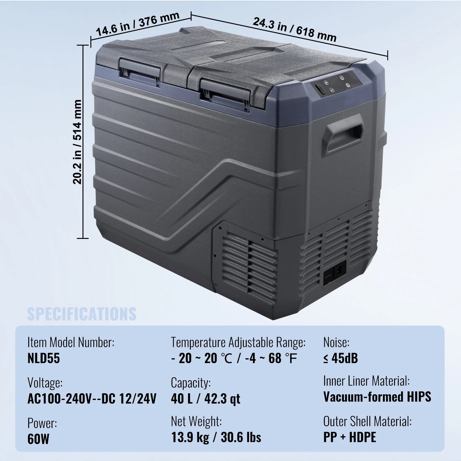 SucceBuy 8L to 75L Car Refrigerator Fridge Portable Icebox Single&Dual Zone w/Blue Tooth Temp Adjustable for Outdoor Camping RV Daniel’s Outdoor Company