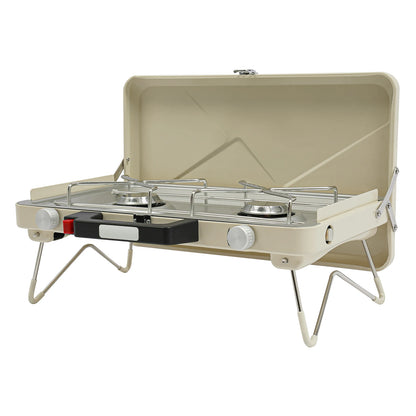 Camping Stove, 2-Burner Camping Stove, Portable Camping Stove for Outdoor Camping, Picnics, Hiking, Caravans, Motorhomes Daniel’s Outdoor Company