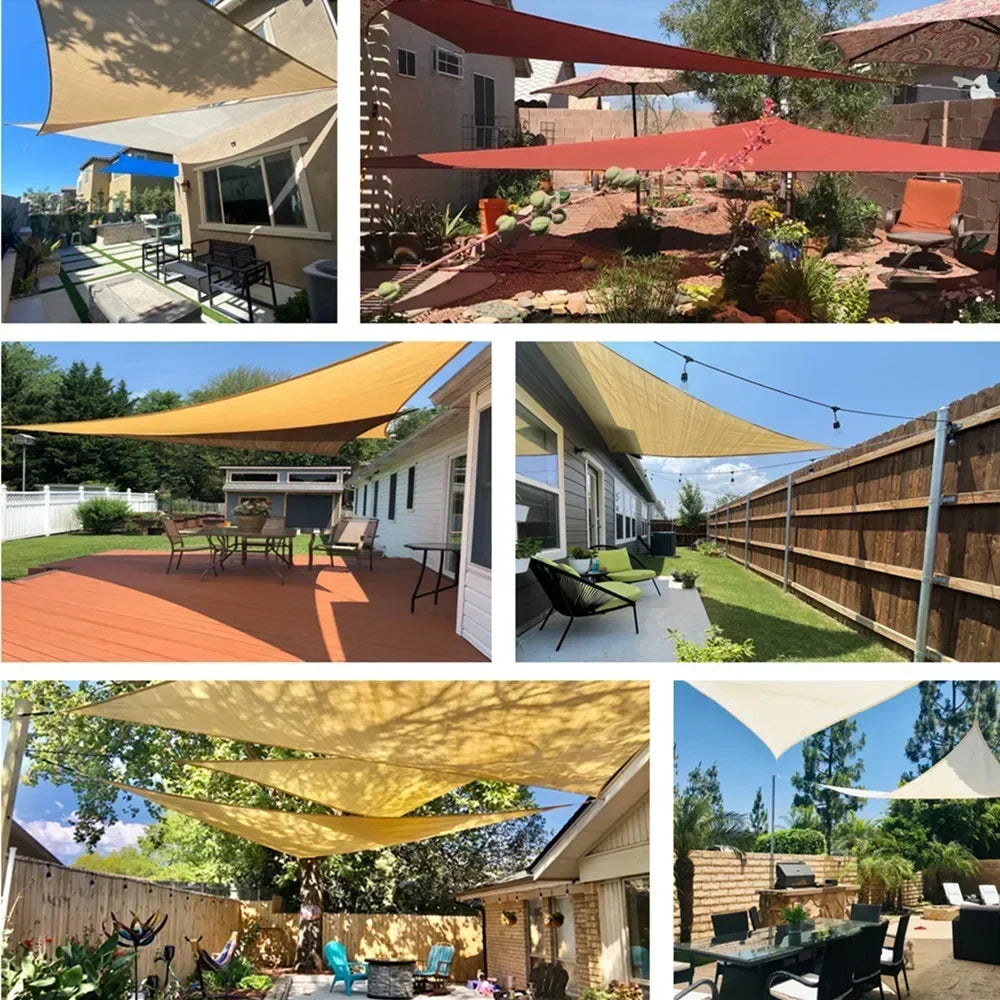 Triangle Sun Shade Sail Canopy UV Block Sunshade Sails Sunscreen for Outdoor Patio Garden Backyard Awning Sunsail with Free Rope Daniel’s Outdoor Company