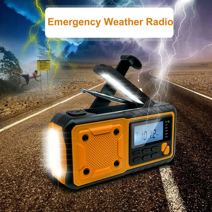 LOTOTG Portable Emergency Solar Power Radio Hand Crank Charging AM/FM Weather Radio Led Reading Flashlight Bank Phone Charger Daniel’s Outdoor Company