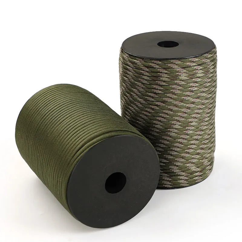 100/50M 550 Military Standard 9-Core Paracord Rope 4mm Outdoor Parachute Cord Survival Umbrella Tent Lanyard Strap Clothesline Daniel’s Outdoor Company