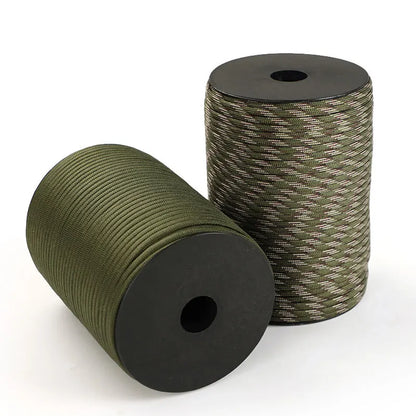 100/50M 550 Military Standard 9-Core Paracord Rope 4mm Outdoor Parachute Cord Survival Umbrella Tent Lanyard Strap Clothesline Daniel’s Outdoor Company
