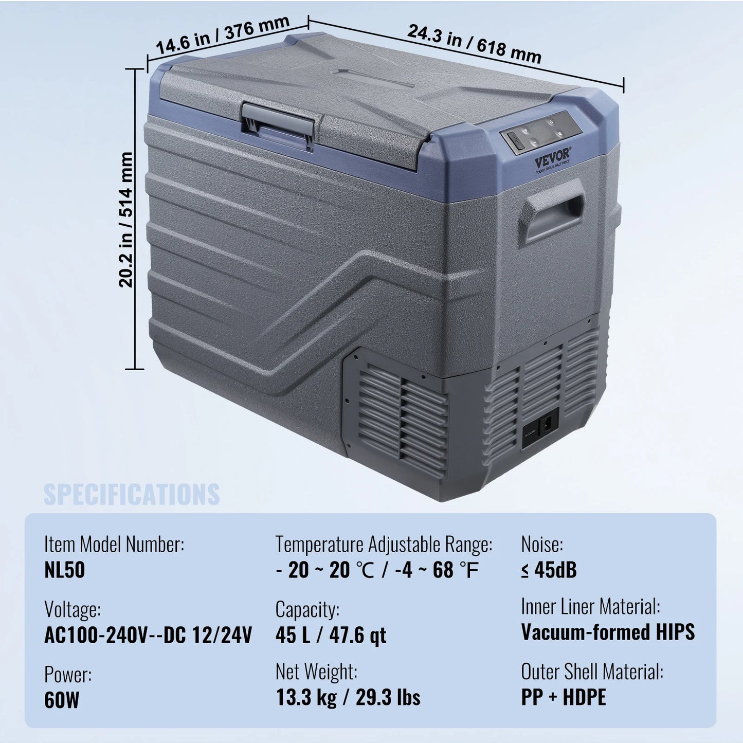 SucceBuy 8L to 75L Car Refrigerator Fridge Portable Icebox Single&Dual Zone w/Blue Tooth Temp Adjustable for Outdoor Camping RV Daniel’s Outdoor Company
