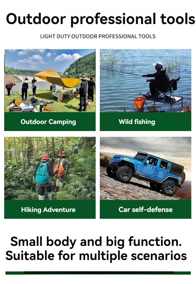 Portable Camping Hiking Traveling Pinic Shovel Multifunctional Ordnance Shovel Survival Outdoor Equipment Garden Tool Shovel Daniel’s Outdoor Company