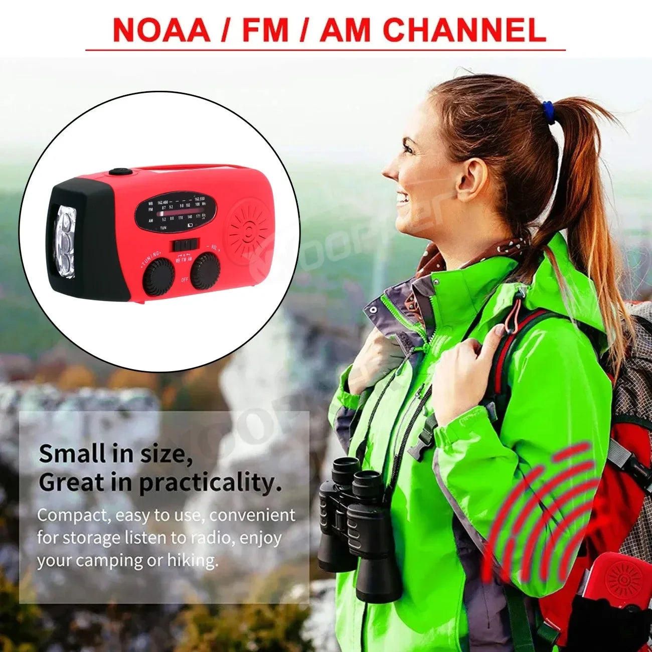Emergency Radio Dual USB Rechargeable Daniel’s Outdoor Company