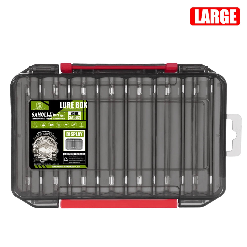 SAMOLLA Double-Sided Compact Tackle Box - Streamline Fishing with Durable, Versatile Organizer for Lures, Hooks, Baits Daniel’s Outdoor Company