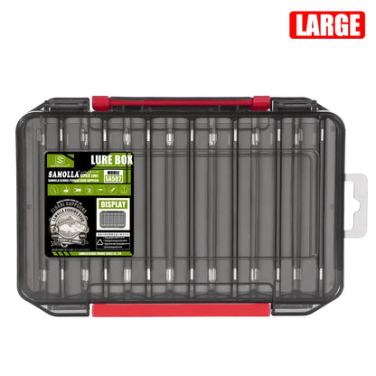 SAMOLLA Double-Sided Compact Tackle Box - Streamline Fishing with Durable, Versatile Organizer for Lures, Hooks, Baits Daniel’s Outdoor Company