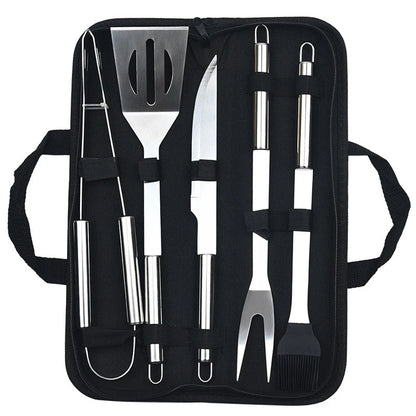 Stainless steel oven set barbecue combination tool outdoor BBQ barbecue set barbecue set storage portable cloth bag baking tool Daniel’s Outdoor Company