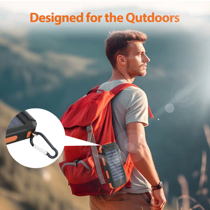 20000mAh Solar Power Bank Portable Solar Charger Waterproof Dual 5V USB Ports 2 LED Light Flashlight For Cell IPhone Outdoor Daniel’s Outdoor Company
