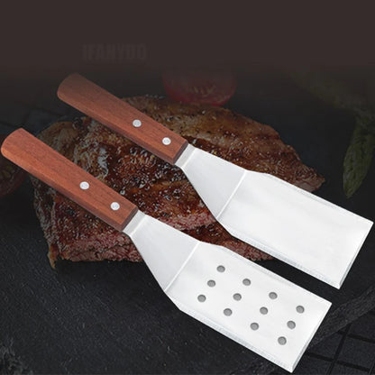Stainless Steel Spatula and Grill Scraper Non Stick Durable Barbecue Cooking Tools Pizza Shovel Pancake Beef BBQ Utensils Daniel’s Outdoor Company