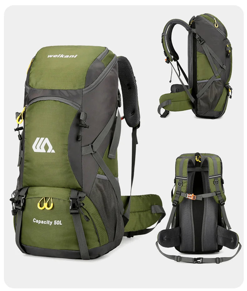 50L Travel Backpack Camping Men Large Hiking Bag Tourist Rucksack Waterproof Outdoor Sports Climbing Mountaineering Bag Luggage Daniel’s Outdoor Company
