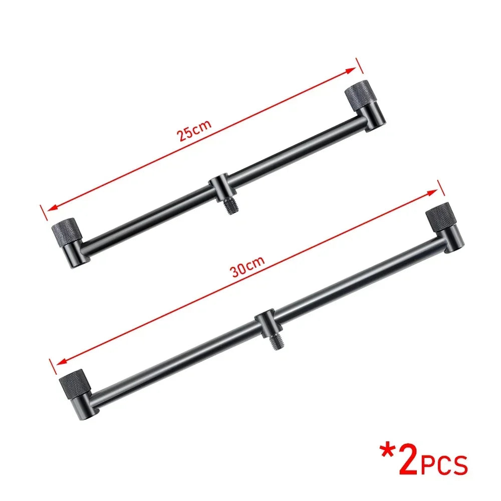 Hirisi 2X Mini Black Short Buzz Bars 20cm/25cm/30cm for Dual Rod Carp Fishing Daniel’s Outdoor Company