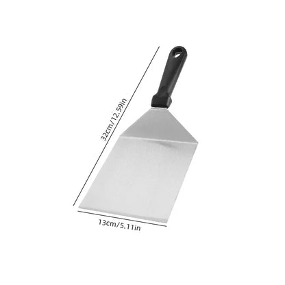 Kitchen Stainless Steel Scraper Cooking Spatula Barbecue Spatula Plate Barbecue Spatula Hamburger Spatula Cooking Utensils Daniel’s Outdoor Company