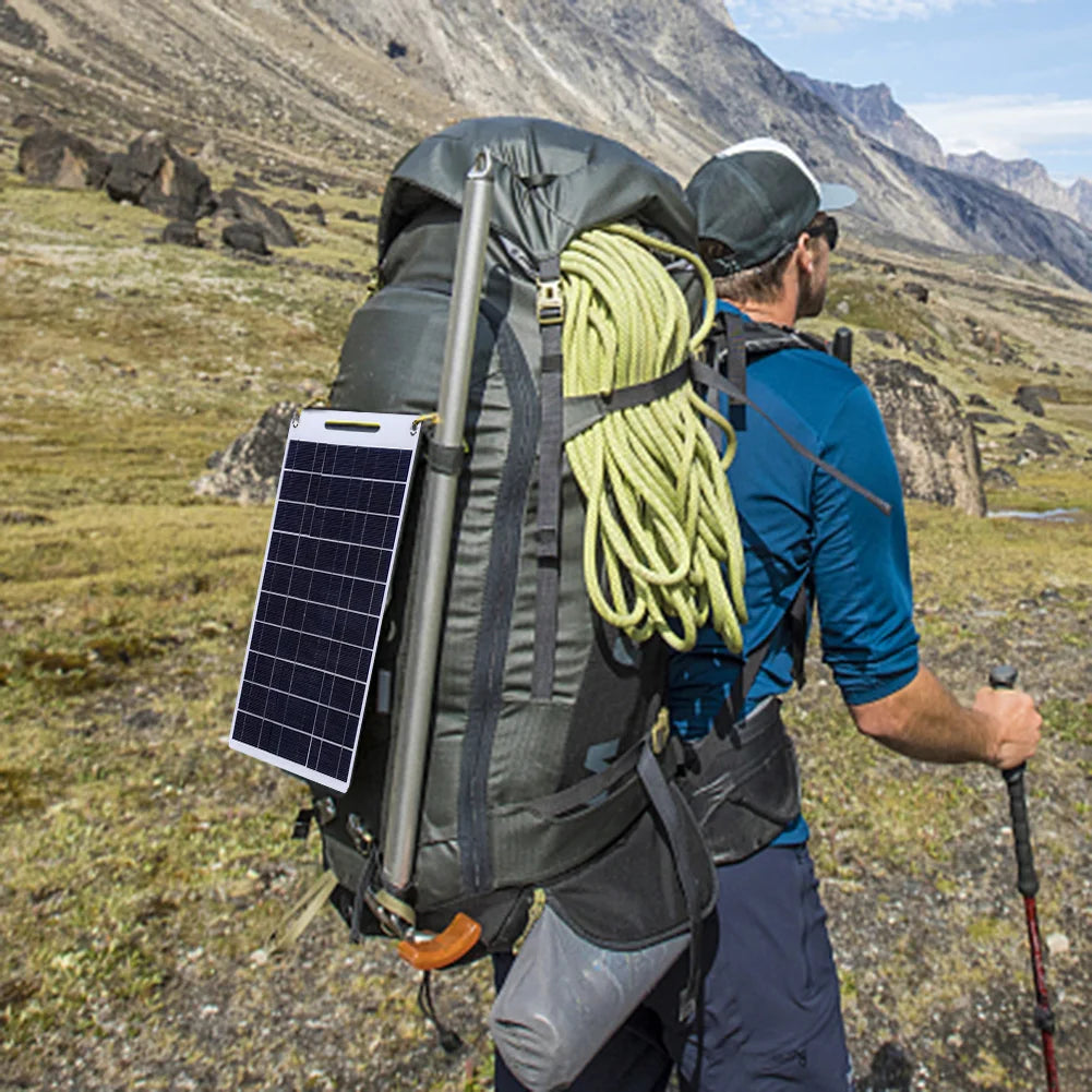 30W Solar Panel Portable 5V Fast-charging Cell Board Outdoor Emergency Charging Battery Camping Hiking Travel Phone Charger Daniel’s Outdoor Company