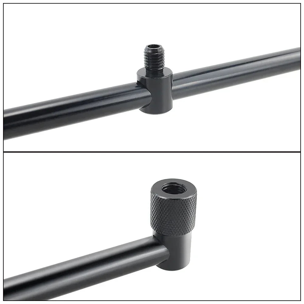 Hirisi 2X Mini Black Short Buzz Bars 20cm/25cm/30cm for Dual Rod Carp Fishing Daniel’s Outdoor Company