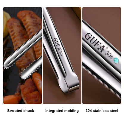 Grill Tongs Stainless Steel Food Tongs Metal Kitchen Tweezers Cooking Utensils for Salad Fish Steak Barbecue Buffet Daniel’s Outdoor Company
