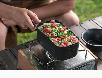 BLACKDOG Outdoor Lunch Box Aluminum 800ML Camping Cooker Ultralight Portable Multi-function Travel Picnic Tableware Cookware Daniel’s Outdoor Company