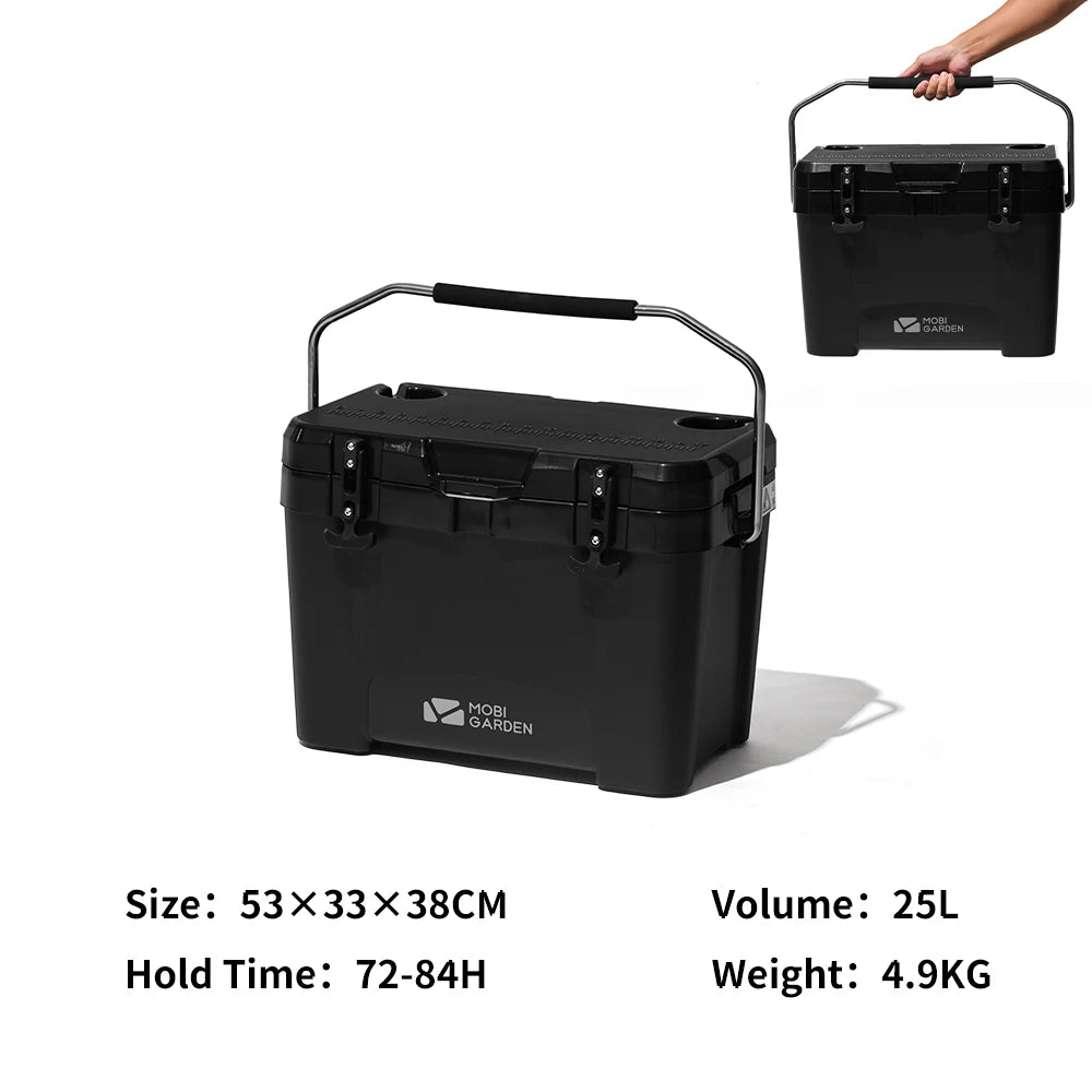 MOBI GARDEN Camping Ice Box 25L Portable Large Capacity Car Refrigerator Food Barbecue Cold Storage Outdoor Daniel’s Outdoor Company