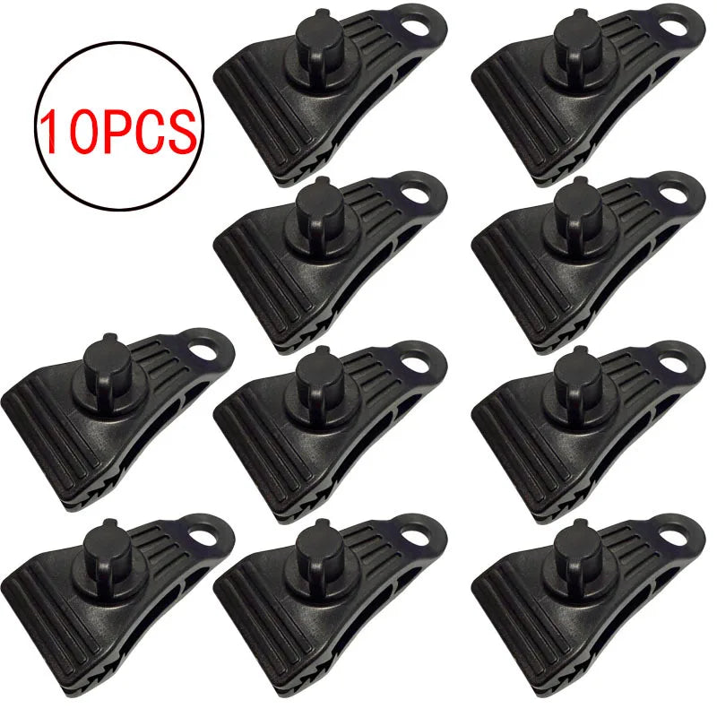 10Pcs Tarp Clips Heavy Duty Lock Grip Clamps Pool Cover Tent Fasteners Holder Windproof for Canopy Awnings Outdoor Camping Daniel’s Outdoor Company