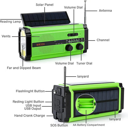 Emergency Radio Dual USB Rechargeable Daniel’s Outdoor Company