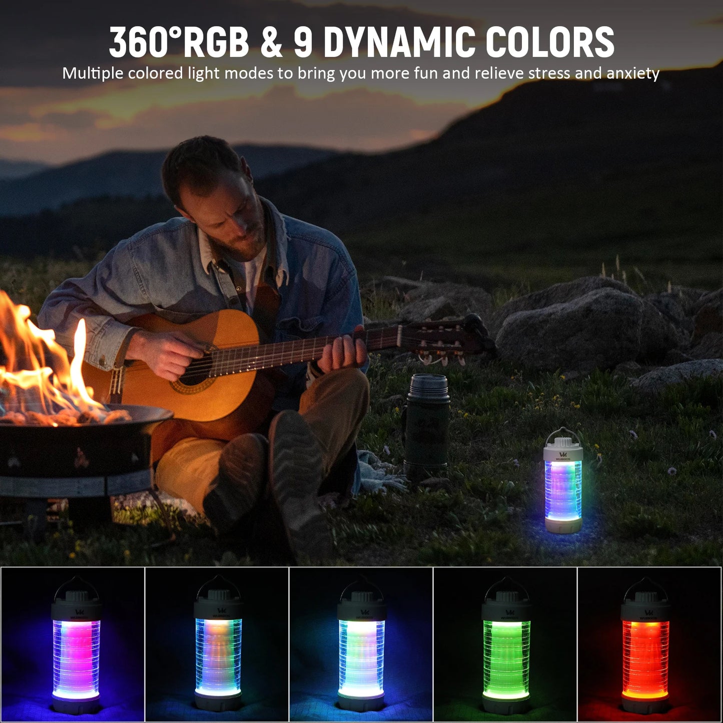 Wurkkos CL01 Mini RGB 360° Flashlight, 550 Lumens, 21700 Rechargeable LED Flashlight, Camping Light, Power Bank, Waterproof Daniel’s Outdoor Company