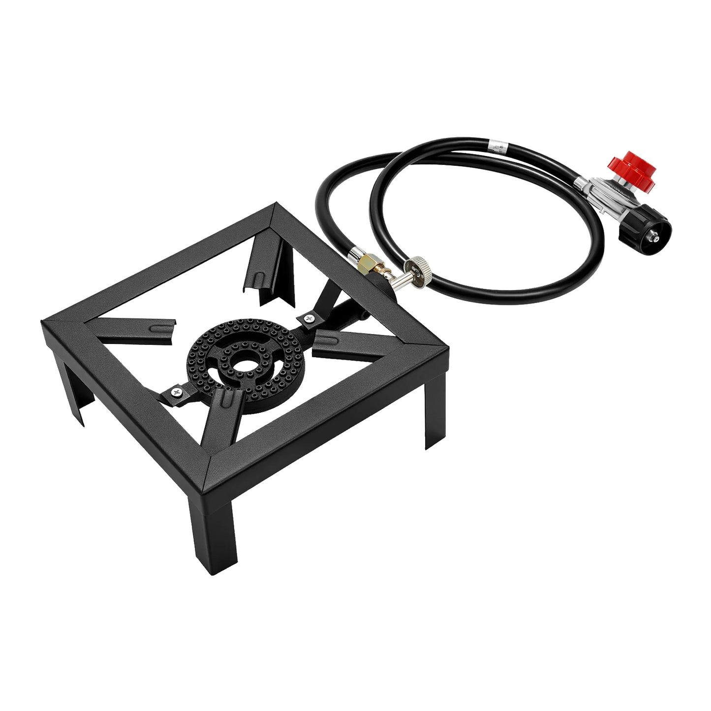 8000W Portable Double Burner Outdoor Gas Stove Propane Cooker with Adjustable 0-10Psi Regulator Hose for Patio Camping, BBQ Daniel’s Outdoor Company