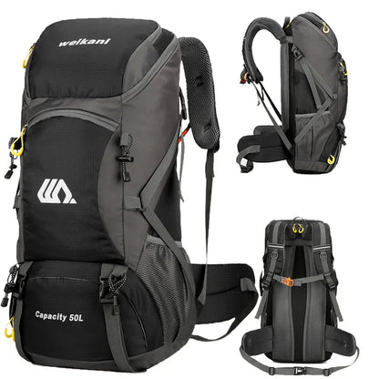 50L Travel Backpack Camping Men Large Hiking Bag Tourist Rucksack Waterproof Outdoor Sports Climbing Mountaineering Bag Luggage Daniel’s Outdoor Company