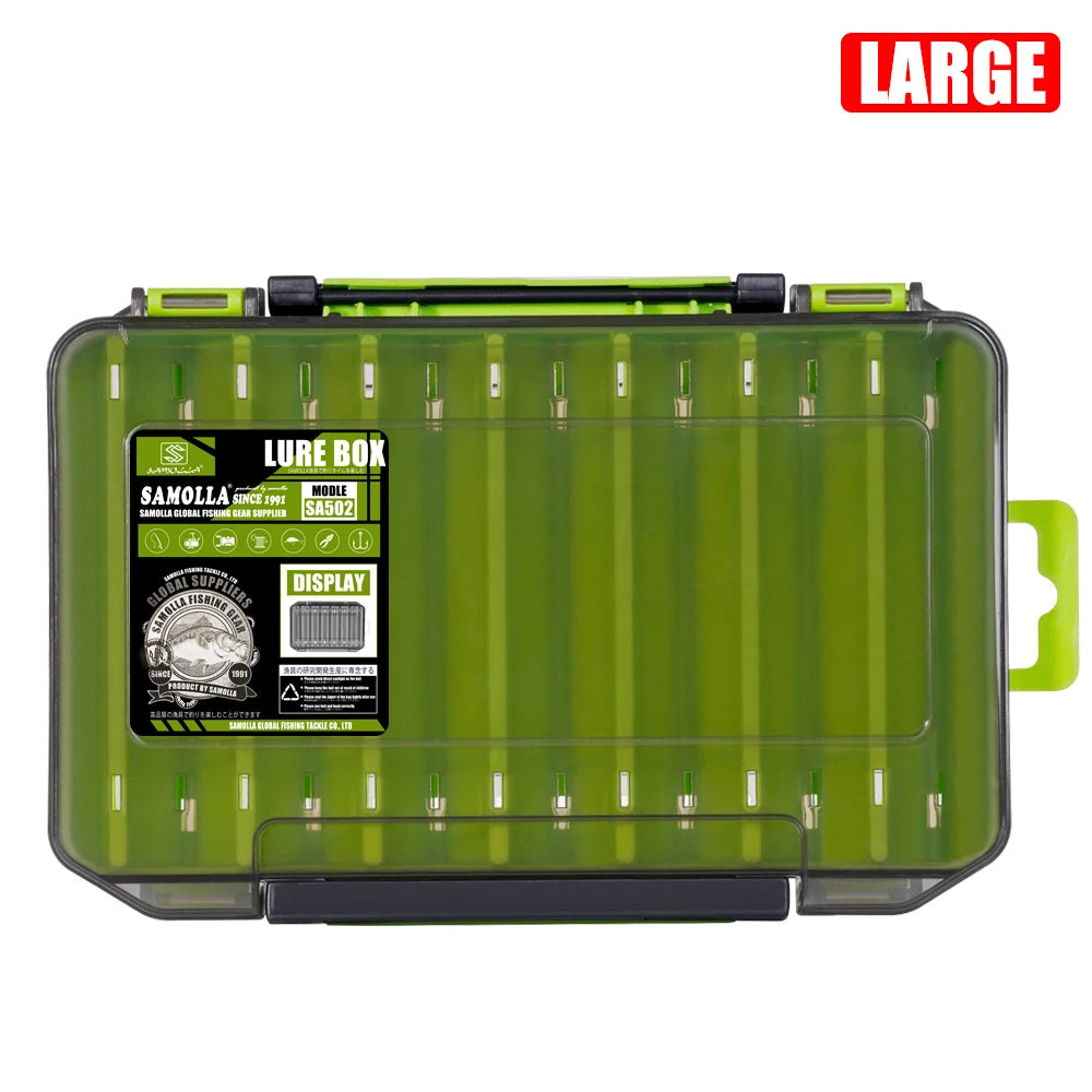 SAMOLLA Double-Sided Compact Tackle Box - Streamline Fishing with Durable, Versatile Organizer for Lures, Hooks, Baits Daniel’s Outdoor Company