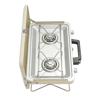 Camping Stove, 2-Burner Camping Stove, Portable Camping Stove for Outdoor Camping, Picnics, Hiking, Caravans, Motorhomes Daniel’s Outdoor Company