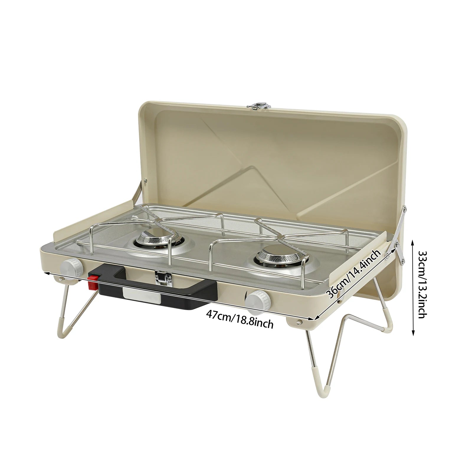 Camping Stove, 2-Burner Camping Stove, Portable Camping Stove for Outdoor Camping, Picnics, Hiking, Caravans, Motorhomes Daniel’s Outdoor Company