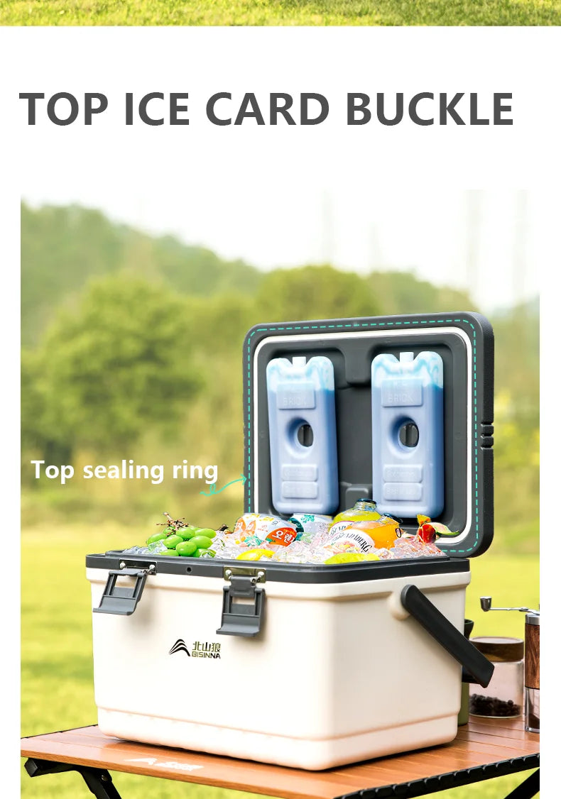 BISINNA Camping Ice Box Large Capacity Car Refrigerator Portable Cooler Box Outdoor Beach Fishing Picnic Barbecue Ice Bucket Daniel’s Outdoor Company
