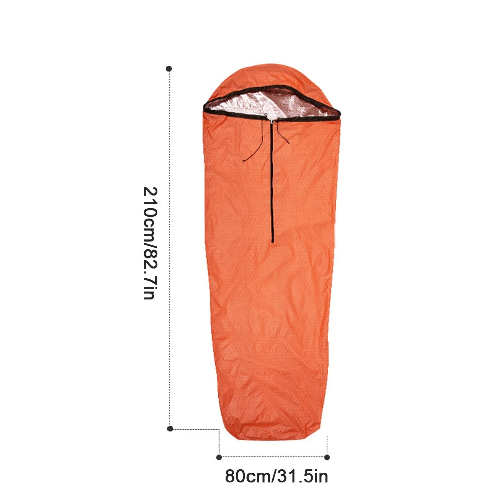 Tomshoo Emergency Sleeping Bag Lightweight Waterproof Thermal Sleeping Bag Survival Gear for Outdoor Hiking Camp Supplies Stuff
