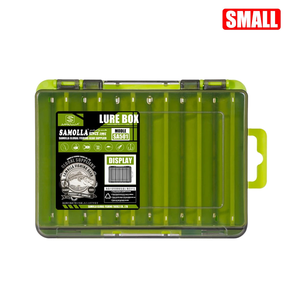 SAMOLLA Double-Sided Compact Tackle Box - Streamline Fishing with Durable, Versatile Organizer for Lures, Hooks, Baits Daniel’s Outdoor Company