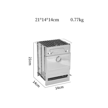 Camping Wood Burning Stove Portable Folding Camp Stove Collapsible Stove Campfire Stove for Outdoor Cooking Picnic Hiking BBQ Daniel’s Outdoor Company
