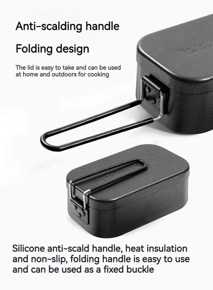 BLACKDOG Outdoor Lunch Box Aluminum 800ML Camping Cooker Ultralight Portable Multi-function Travel Picnic Tableware Cookware Daniel’s Outdoor Company