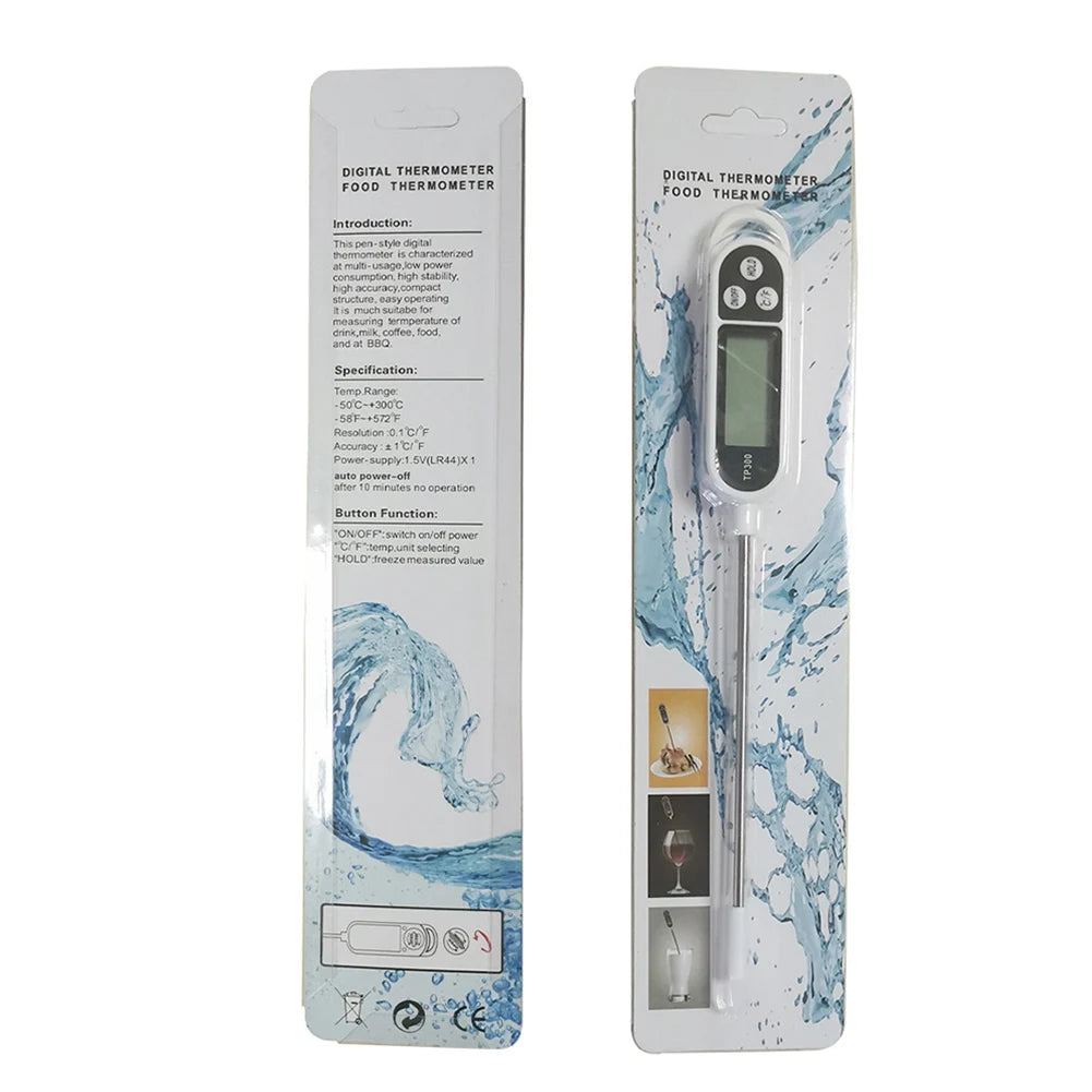 TP300 Electronic Food Thermometer Instant Read Meat Thermometer LCD Display Digital Milk Thermometer for Meat /Cooking /BBQ/Milk Daniel’s Outdoor Company