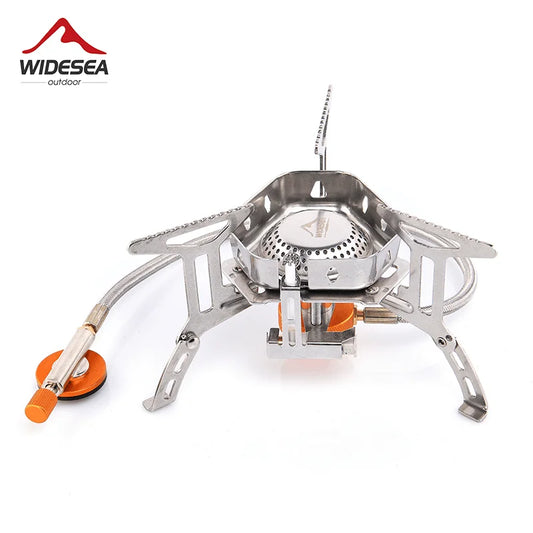 Widesea Camping Wind Proof Gas Burner Outdoor Strong Fire Stove Heater Tourism Equipment Supplies Tourist Kitchen Survival Trips Daniel’s Outdoor Company