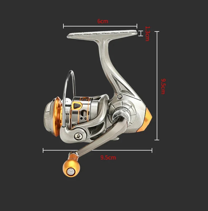 Mini DC150 Series Super Powerful 12+1BB Spinning Fishing Reel 5.2:1 Gear Ratio Metal Mini Durable Fishing Coil baitcasting reel Daniel’s Outdoor Company