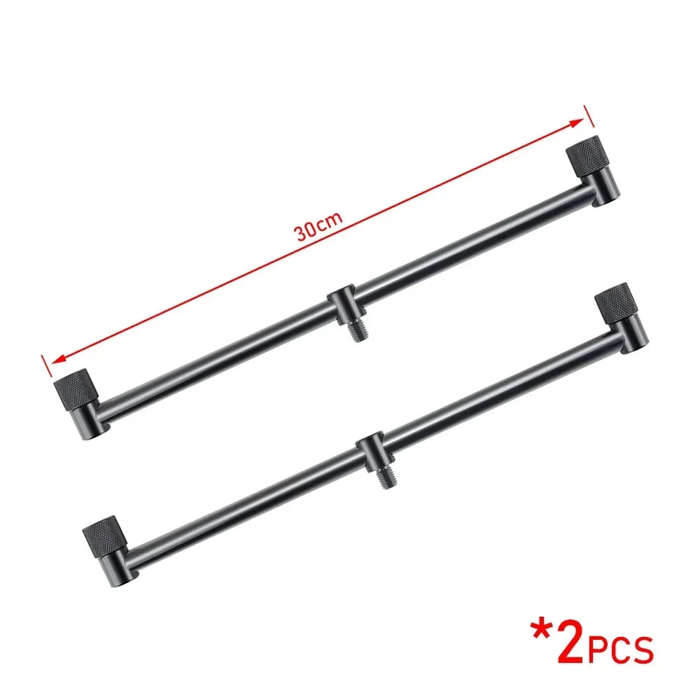 Hirisi 2X Mini Black Short Buzz Bars 20cm/25cm/30cm for Dual Rod Carp Fishing Daniel’s Outdoor Company