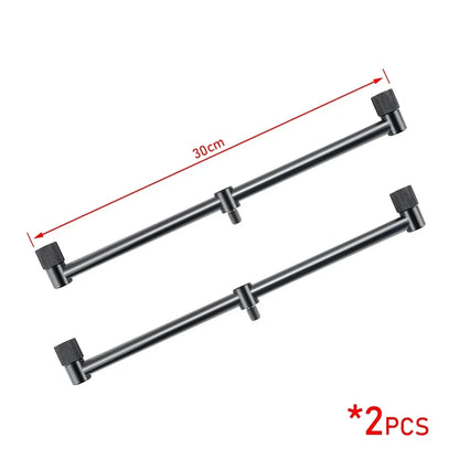 Hirisi 2X Mini Black Short Buzz Bars 20cm/25cm/30cm for Dual Rod Carp Fishing Daniel’s Outdoor Company