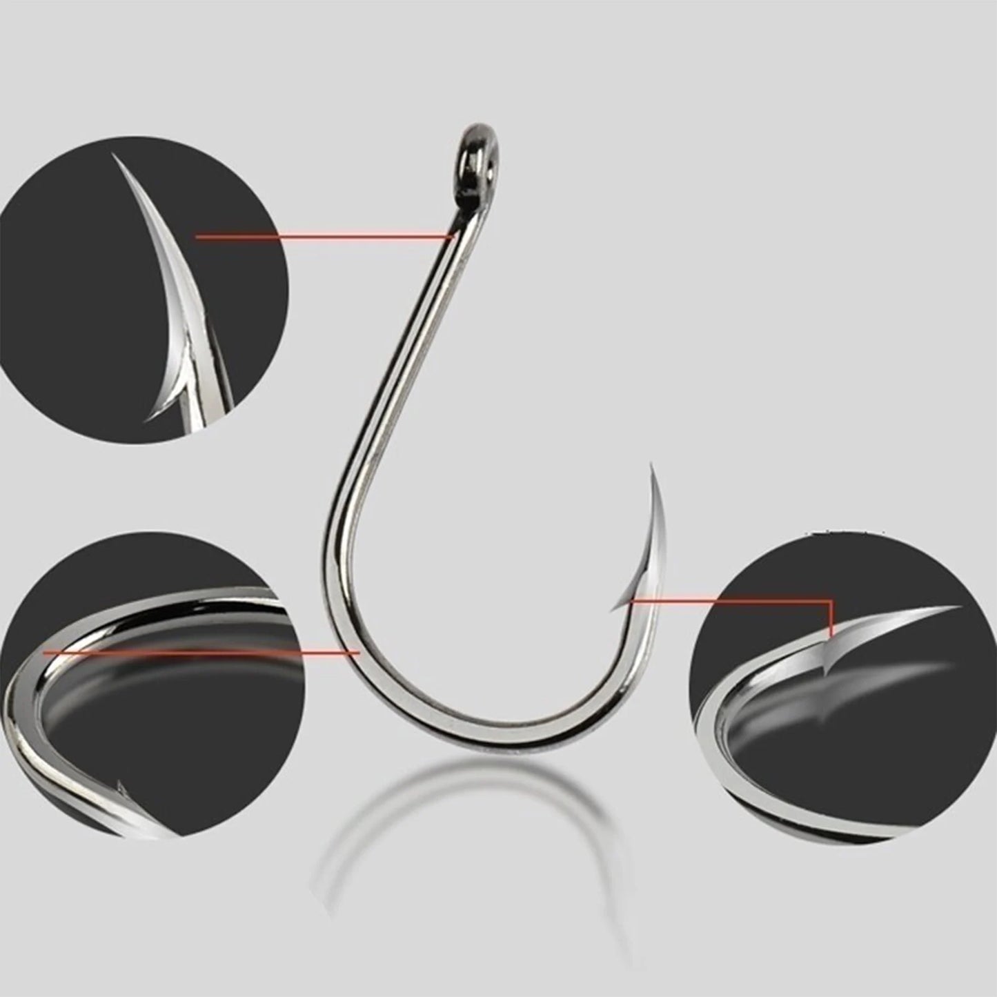 100pcs Fishing Hook Stainless Steel Carbon Fishing Hook With Loop Sharp Barbed Boxed Fishing Hook Set Sea Fishing Accessories Daniel’s Outdoor Company