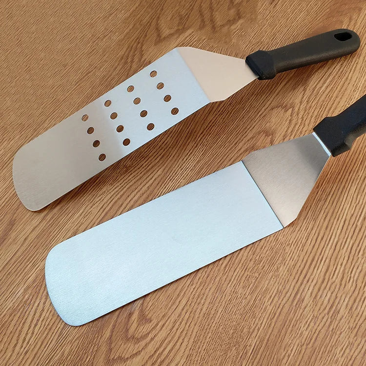 Kitchen Stainless Steel Scraper Cooking Spatula Barbecue Spatula Plate Barbecue Spatula Hamburger Spatula Cooking Utensils Daniel’s Outdoor Company