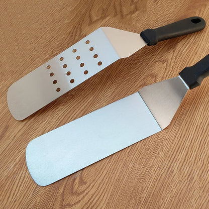 Kitchen Stainless Steel Scraper Cooking Spatula Barbecue Spatula Plate Barbecue Spatula Hamburger Spatula Cooking Utensils Daniel’s Outdoor Company