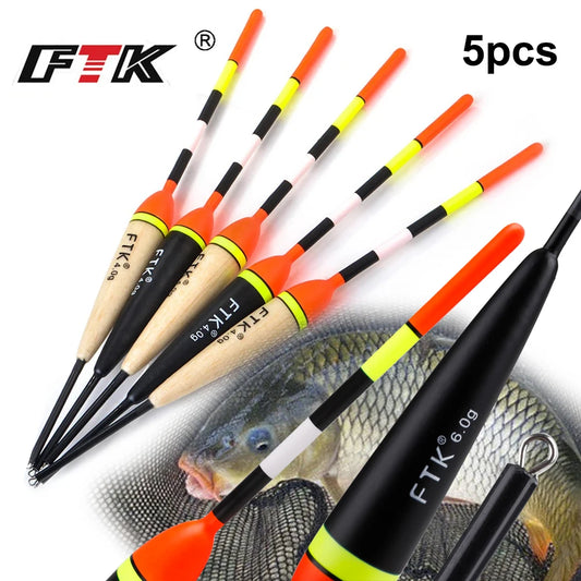 FTK 2g-6g Fishing Float Set 19-23cm 5pcs/pack Barguzinsky Professional Vertical Buoy Accessories Fishing Float Pesca Daniel’s Outdoor Company