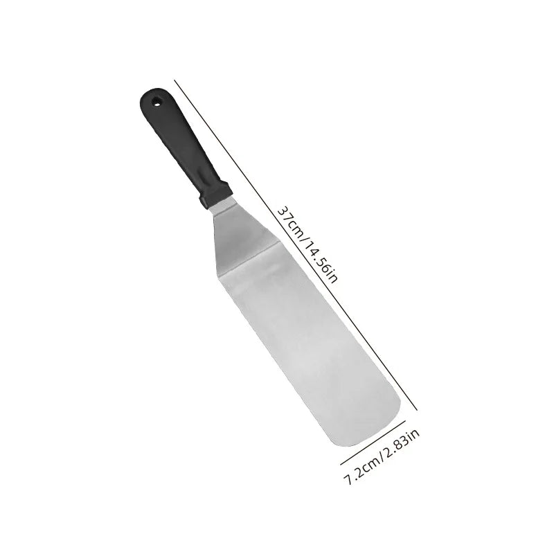 Kitchen Stainless Steel Scraper Cooking Spatula Barbecue Spatula Plate Barbecue Spatula Hamburger Spatula Cooking Utensils Daniel’s Outdoor Company