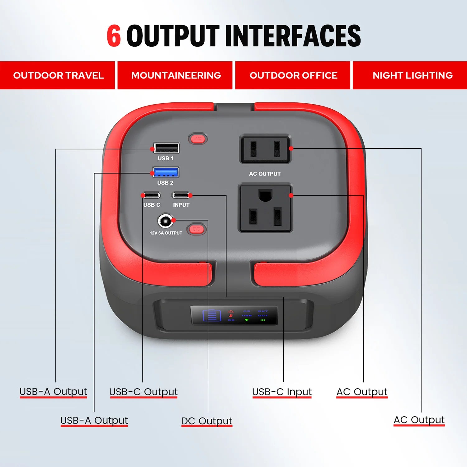 120W Portable Power Station 97.6Wh Power Bank with AC Outlet/USB C/LED Light for Outdoor Camping Home Use Van Life Adventure RV Daniel’s Outdoor Company