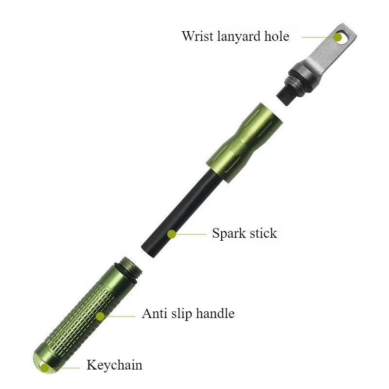 New Waterproof Portable Flint Emergency Fire Starter Multifunctional Outdoor Camping Fire Rod Tool for Survival Equipment Daniel’s Outdoor Company